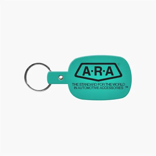 Rounded Rectangle Key Tag with Split Ring — view 9