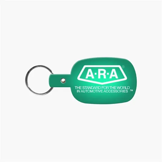 Rounded Rectangle Key Tag with Split Ring — view 12