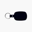 Rounded Rectangle Key Tag with Split Ring — view 19
