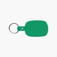 Rounded Rectangle Key Tag with Split Ring — view 23