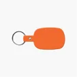 Rounded Rectangle Key Tag with Split Ring — view 24