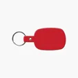 Rounded Rectangle Key Tag with Split Ring — view 25