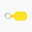 Rounded Rectangle Key Tag with Split Ring — view 35