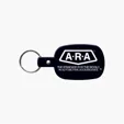 Rounded Rectangle Key Tag with Split Ring — view 2