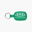 Rounded Rectangle Key Tag with Split Ring — view 6