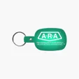 Rounded Rectangle Key Tag with Split Ring — view 12