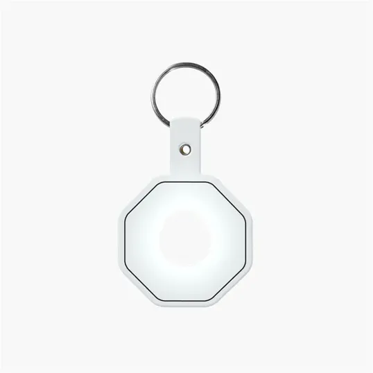 Stop Sign Flexible Key Tag with Split Ring Keychain — view 11
