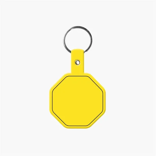 Stop Sign Flexible Key Tag with Split Ring Keychain — view 18