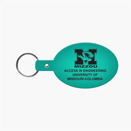Oval Flexible Key Tag with Split Ring Keychain — view 8