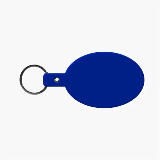 Oval Flexible Key Tag with Split Ring Keychain — view 19