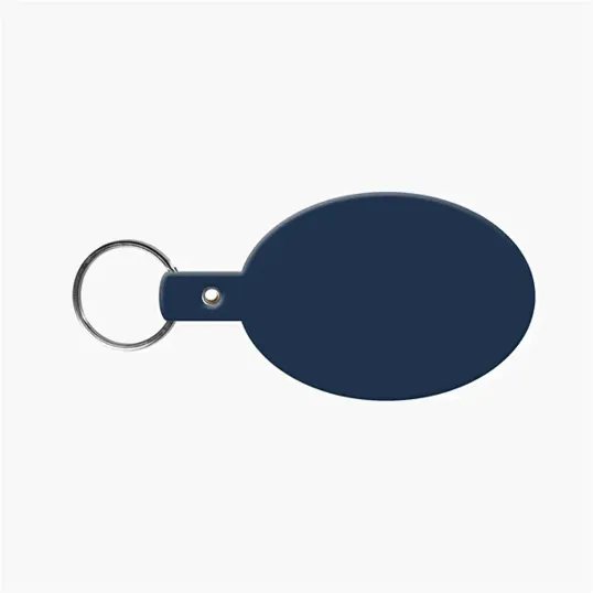 Oval Flexible Key Tag with Split Ring Keychain — view 20