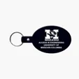 Oval Flexible Key Tag with Split Ring Keychain — view 2