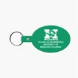 Oval Flexible Key Tag with Split Ring Keychain — view 5