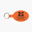 Oval Flexible Key Tag with Split Ring Keychain — view 6