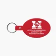 Oval Flexible Key Tag with Split Ring Keychain — view 7
