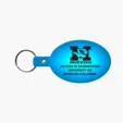 Oval Flexible Key Tag with Split Ring Keychain — view 9