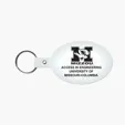 Oval Flexible Key Tag with Split Ring Keychain — view 10