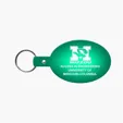 Oval Flexible Key Tag with Split Ring Keychain — view 11