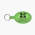 Oval Flexible Key Tag with Split Ring Keychain — view 12