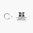 Oval Flexible Key Tag with Split Ring Keychain — view 16