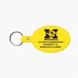 Oval Flexible Key Tag with Split Ring Keychain — view 17