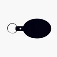 Oval Flexible Key Tag with Split Ring Keychain — view 18