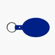 Oval Flexible Key Tag with Split Ring Keychain — view 19