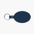 Oval Flexible Key Tag with Split Ring Keychain — view 20