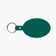 Oval Flexible Key Tag with Split Ring Keychain — view 21