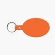 Oval Flexible Key Tag with Split Ring Keychain — view 23