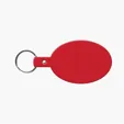 Oval Flexible Key Tag with Split Ring Keychain — view 24