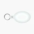 Oval Flexible Key Tag with Split Ring Keychain — view 27