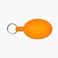 Oval Flexible Key Tag with Split Ring Keychain — view 30