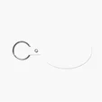 Oval Flexible Key Tag with Split Ring Keychain — view 33