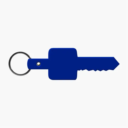 Flexible Key-Shaped Key Tag with 1" Split Ring — view 3