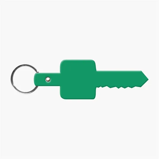 Flexible Key-Shaped Key Tag with 1" Split Ring — view 6