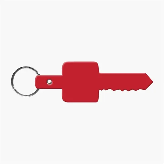 Flexible Key-Shaped Key Tag with 1" Split Ring — view 8