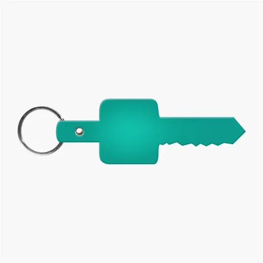 Flexible Key-Shaped Key Tag with 1" Split Ring — view 9