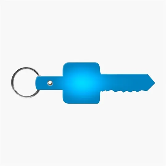 Flexible Key-Shaped Key Tag with 1" Split Ring — view 10