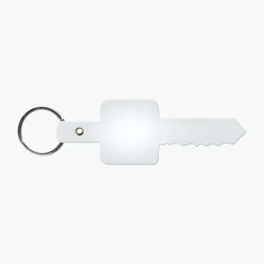 Flexible Key-Shaped Key Tag with 1" Split Ring — view 11