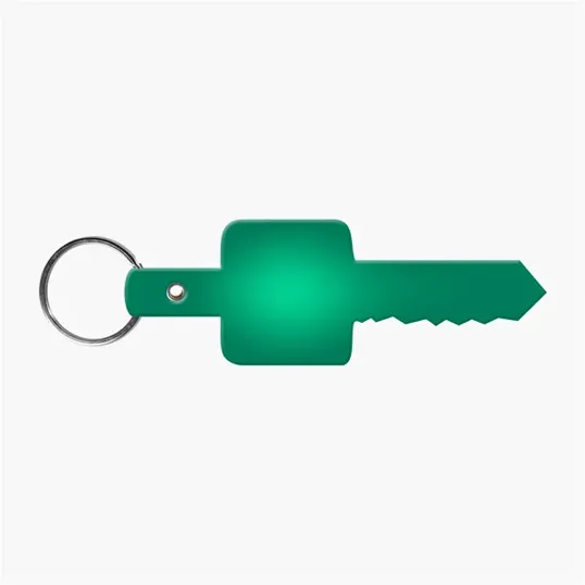 Flexible Key-Shaped Key Tag with 1" Split Ring — view 12