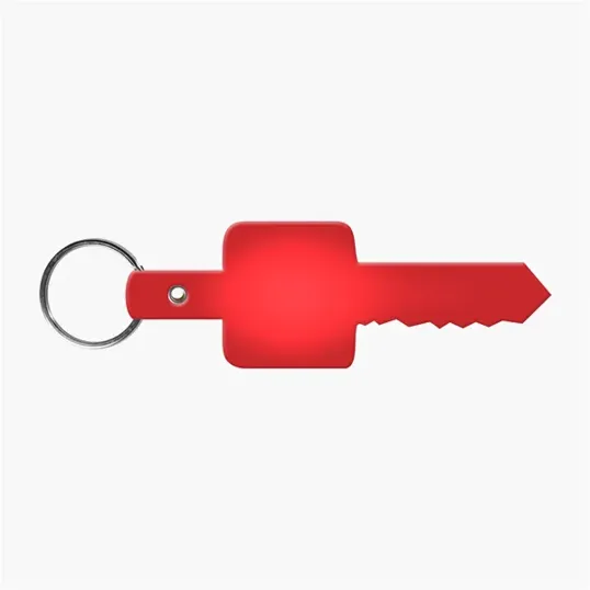 Flexible Key-Shaped Key Tag with 1" Split Ring — view 16