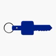 Flexible Key-Shaped Key Tag with 1" Split Ring — view 3