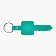 Flexible Key-Shaped Key Tag with 1" Split Ring — view 9