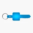 Flexible Key-Shaped Key Tag with 1" Split Ring — view 10