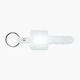 Flexible Key-Shaped Key Tag with 1" Split Ring — view 11