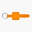 Flexible Key-Shaped Key Tag with 1" Split Ring — view 14