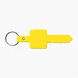 Flexible Key-Shaped Key Tag with 1" Split Ring — view 18