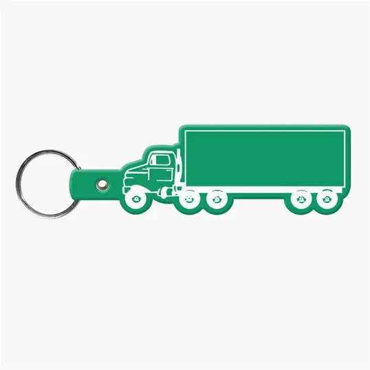 Truck Shape Flexible Key Tag with Keyring — view 6