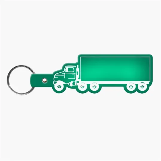 Truck Shape Flexible Key Tag with Keyring — view 12
